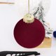 thumbnail image 4 of 12 bolas navideñas de 8 cm, bolas de terciopelo para colgar en el árbol de Navidad, adornos colgantes, plástico irrompible, color rojo, 4 of 4