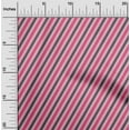 thumbnail image 1 of oneOone Cotton Poplin Fabric Diagonal Stripe Print Fabric By The Yard 56 Inches Wide, 1 of 4