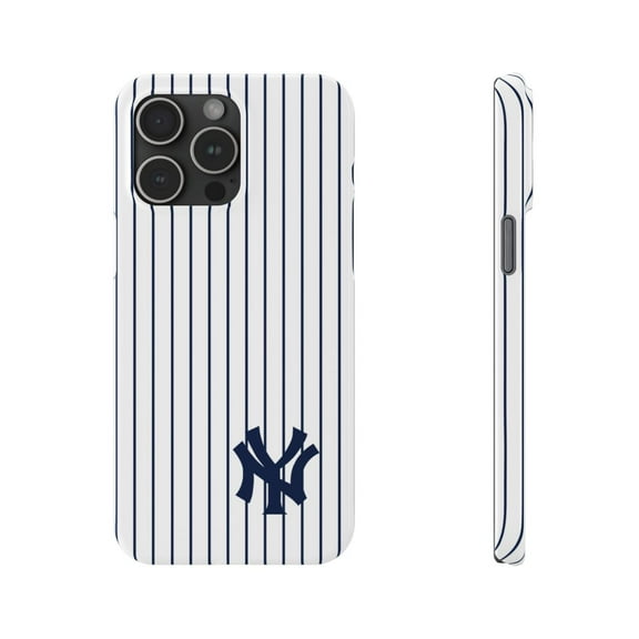 iPhone Slim Case - Yankees New York NY Jersey Baseball Stripes Major White - iPhone 15 Pro Max