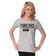 thumbnail image 4 of Funny Myself Fabulous Definition Womens Fitted Plus Size Graphic Tee Brisco Brands 3X, 4 of 5