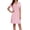 Light Pink, variant on Nightgowns for Women Bamboo Viscose Soft Cooling Breathable Short Sleepshirts Sleepwear V Neck Night Gown Shirt Dress Black M