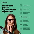 thumbnail image 3 of OPULIZE ERA Blue Light Glasses for Women Men, Oversized Frame with Clear Lens and UV400 Protection, Anti-Reflective & Anti-Glare, Computer & Screen Glasses, Black (Pack of 1), 3 of 7