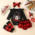 thumbnail image 2 of eczipvz Newborn Baby Girls Christmas Clothes Outfits Infant Reindeer My First Christmas Bodysuit Romper Shorts Clothing Sets Size 6-9 Months, 2 of 9