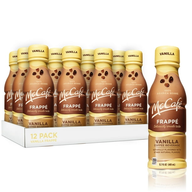 McCafe Frappe Vanilla Coffee Bottles, 13.7 fl oz, 12 Pack