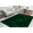 thumbnail image 4 of Binary Code Rugs, Computer Science Rugs, Black and Green Rug, Matrix Code Rug, Software Rug, Modern Rugs, Soft Carpet, Cool Rug, Hallway Rug, 3.3'x5' - 100x150 cm, 4 of 9