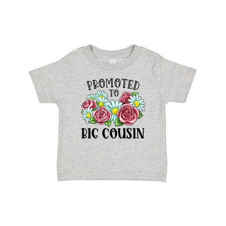 

Inktastic Promoted to Big Cousin with Flowers Gift Baby Boy or Baby Girl T-Shirt