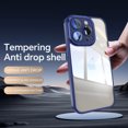 thumbnail image 5 of ELEHOLD for iPhone 13 Pro Max Case,Camera Lens Protector Crystal Clear Non-Yellowing Shockproof Anti-Scratch Transparent Hard Back Slim Fit Case for iPhone 13 Pro Max,Blue, 5 of 6