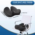 thumbnail image 3 of Premium 3 Inch Ventilated Memory Foam Seat Cushion Coccyx Support Orthopedic Design For Desk Chair Vehicle Travel Home Multicolor, 3 of 5