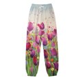 thumbnail image 2 of Gibobby Pantalones mujer invierno Pantalones de chándal con estampado inferior para mujer Bolsillos Cintura alta Deportivo Gimnasio Ajuste(Rosa caliente,XG), 2 of 4