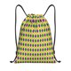 thumbnail image 1 of Fotbe Mardi Gras Purple Yellow Plaid Bolsa Mochila con Cordón Estampada, Bolsa de Gimnasio Deportiva, Bolsa Cinch, Bolsa con Cordón para Hombres y Mujeres-Medium, 1 of 6