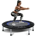 thumbnail image 2 of BCAN 38"/40''/48'' Foldable Mini Trampoline Fitness Trampoline with Safety Pad,Rebounder Exercise Trampoline for Adults Indoor/Garden Workout,Max Load 300lbs/440lbs, 2 of 7