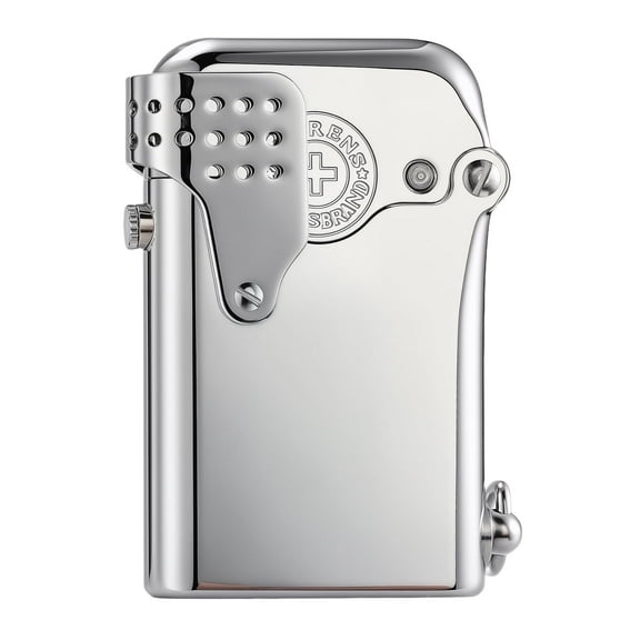 Windproof Retro Soft-Flame Brass Kerosene Lighter, Refillable, Automatic Ignition, Camping, Luxury, Electroplated, Gift for Husband, Collectible, Thorens Gen 5 Single Claw Storm (Side Fill)