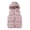 Pink, variant on comerut Women Hooded Vest Detachable Hat Zipper Pockets Solid Color Thicken Cardigan Keep Warm Casual Style Sleeveless Jacket Autumn Winter Clothing for Outdoor