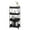 Black, variant on Alexent 4-Tier Plastic Storage Organizer Rolling Cart with Slim Shelves in Black