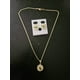 thumbnail image 4 of San Judas Tadeo, set de collar y aretes, oro laminado, 4 of 5
