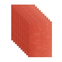 10 Pack Red Glitters Foam Sheets, 8 x 12 Inch Sparkle EVA Foam Sheets for Crafting(1.5mm Thick)