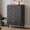 Black, variant on Aufeile 39.4" Tall Dresser for Bedroom, 5 Drawer Fluted Wood Dresser, Modern Chest of Drawers with Wave Panel, Slim Storage Cabinet for Small Spaces, Walnut