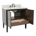 thumbnail image 4 of Bellaterra Home 37" Single vanity in Cappuccino finish top with Gray granite and oval sink, 4 of 8