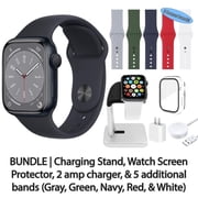 Restored Apple Watch Series 8 GPS + Cellular, 45 mm Midnight Aluminum Case with Midnight Sport Band