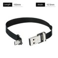 thumbnail image 2 of Cable plano flexible Unique Bargains Negro 20 pasadores 0,5mm 100mm USB macho a Micro 90 grados, 2 of 6