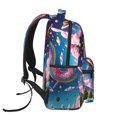 thumbnail image 3 of Zufioo Colorful Donut Print Casual Student Backpack, Adjustable Shoulder Straps Multi-Function Multi-Pocket Sports Bag Travel Backpack, Unisex-One Size, 3 of 5