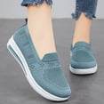 thumbnail image 6 of Abomasnow Womens Cloth Knit Slip‑On Breathable Walking Sneaker Shoes Casual Workout Running Going Out Shoes, 6 of 9