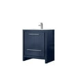 thumbnail image 2 of Lafarre 30 in W x 20 in D Navy Blue Bath Vanity, Cultured Marble Top and Chrome Faucet Set, 2 of 6
