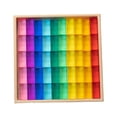 thumbnail image 4 of Rainbow Acrylic Gemstone Cubes Ideal Gift Transparent Appearance Cube Blocks Set 100pcs, 4 of 8