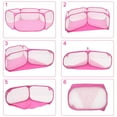 thumbnail image 4 of DEBGFS Playpen for Small Animals  Foldable Cat Cage Tent with Zipper Cover  Portable Waterproof Pop-Up Play Yard Fence,pink, 4 of 10