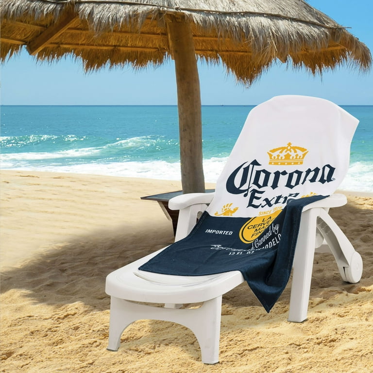 Corona Bottle Label 30in x 60in Beach Towel - Walmart.com