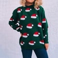 thumbnail image 4 of Qertyioot Chandails de Noël pour Femmes Col Rond, Impression Hiver Manches Longues, 4 of 7