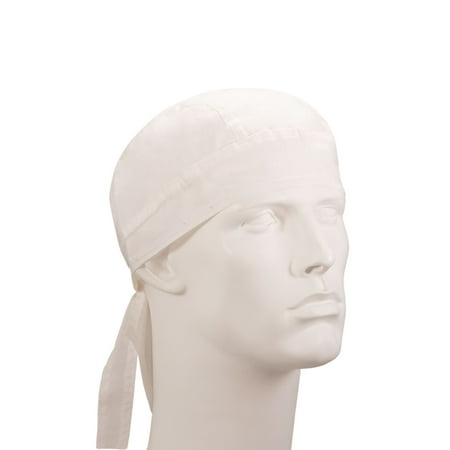 - White Cotton Doo Rag - Single Piece