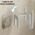 thumbnail image 4 of Kbndieu Wall Mounted Shoe Rack, Hanging Shoe Organizer with Sticky Mounts, Door Shoe Hangers with Hooks, Shoes Holder Storage Organizer No Drilling White, 4 of 6