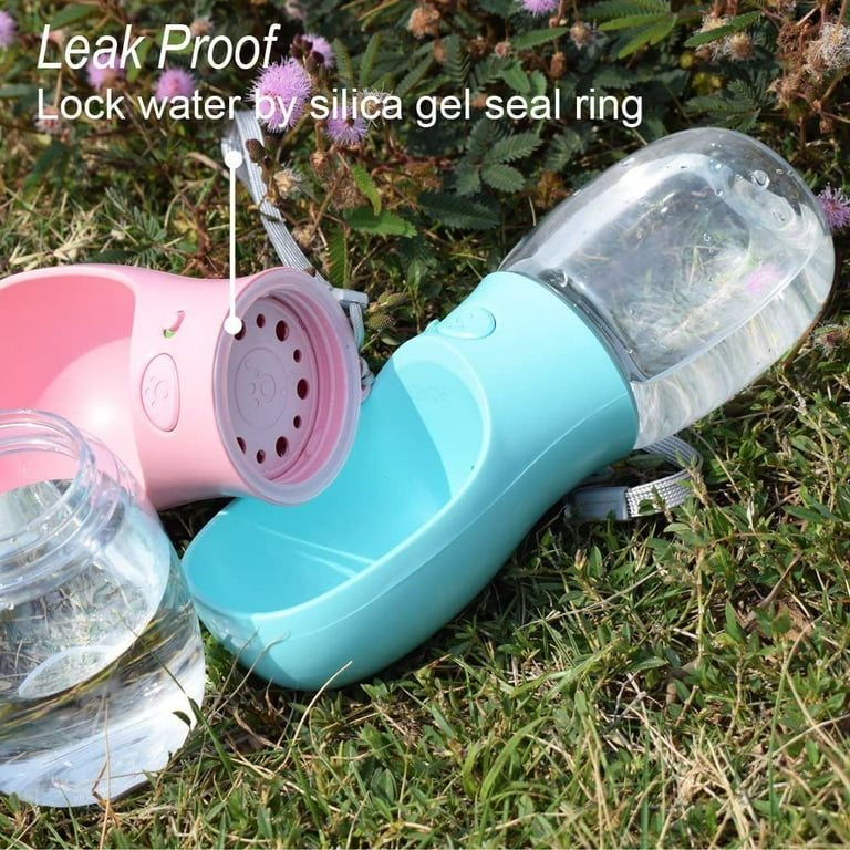 MalsiPree Dog Water Bottle, Leak Proof Portable Puppy Water Dispenser with Drinking Feeder for Pets Outdoor Walking, Hiking, Tra