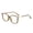 Green, variant on Black Women'S Black Frame Blue Light Blocking Reading Glasses Stylish Oversized Design For Digital Screen Use
