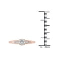 thumbnail image 2 of Imperial 1/6Ct TDW Diamond 10K Rose Gold Cluster Ring Engagement Ring, 2 of 5