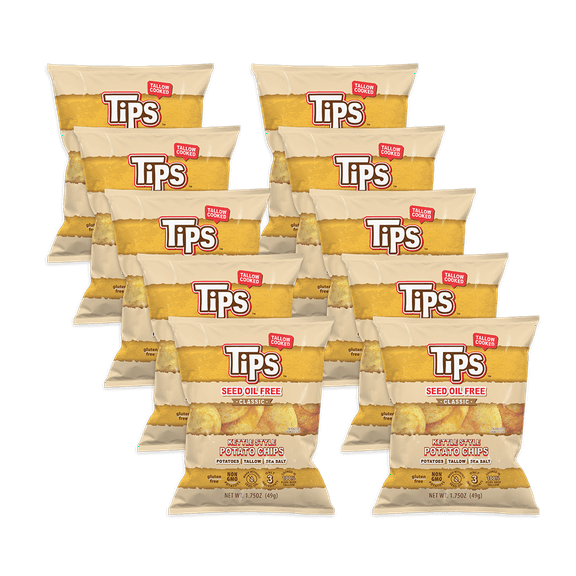 TIPS - Tallow Potato Chips Original - Sea Salt - Snack Size