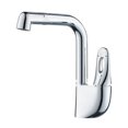 thumbnail image 2 of Wash Basin Faucet Bathroom Swivel Wash Basin Hot And Cold Faucet Full Copper Silver, 2 of 6