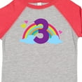 thumbnail image 4 of Inktastic 3rd Birthday Rainbow Number 3 Girls Toddler T-Shirt, 4 of 5