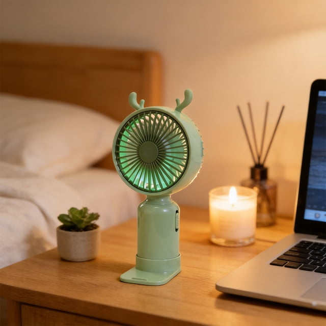 Ventilador de mano Mini USB recargable Ventilador pequeño portátil para exteriores Ventilador pequeño para estudiantes Ventilador recargable de plástico