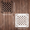 thumbnail image 2 of Large Plastic Reusable Drawing Painting Stencils Templates for Painting on Scrapbook Fabric Tiles Floor Furniture Wood Square Square Pattern 300x300mm, 2 of 9