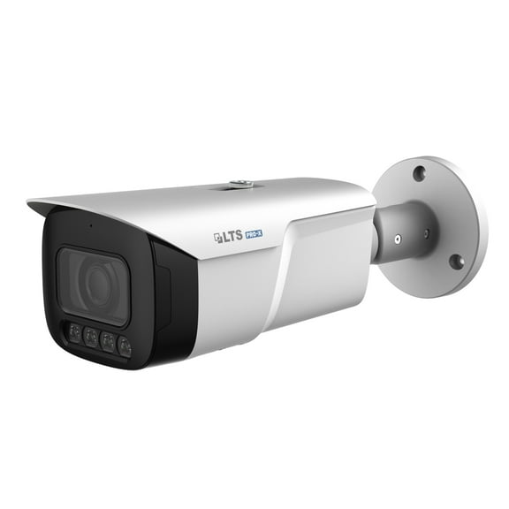 LTS PRO-X LXIP9C122WI-28MDA IP 12MP/5K 2.8 mm 98ft IR & LED Hybrid Mic Bullet NDAA Camera