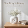 thumbnail image 4 of Unique Bargains Geometric Flower Nordic Minimalist Bud Vase White 6.7"L x 1"W x 5.7"H, 4 of 5