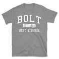 thumbnail image 1 of Bolt West Virginia Classic Established Men's Cotton T-Shirt, 1 of 1