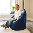 thumbnail image 5 of Big Joe Joey Bean Bag Chair for Kids/Teens, 2.5 ft Smartmax Lounge Chair, Easy-Clean & Lightweight, Navy, 5 of 8