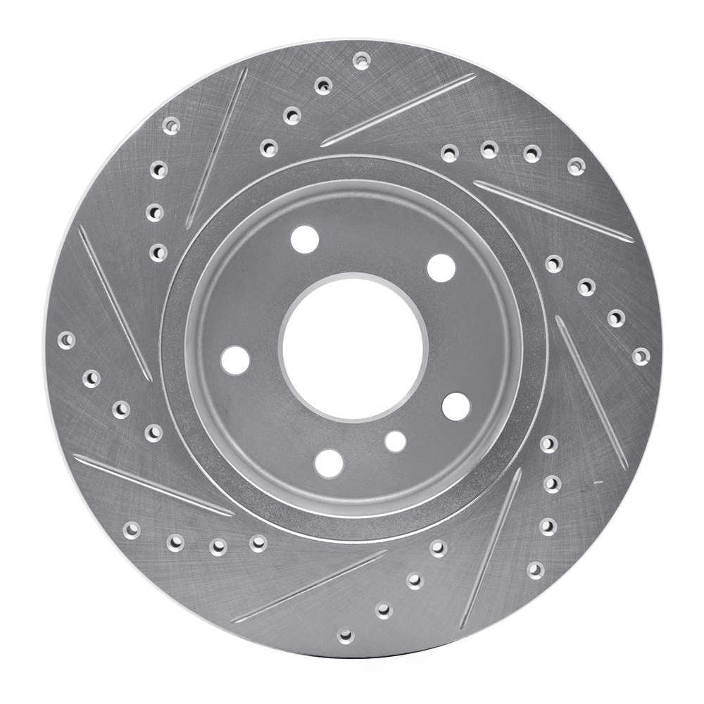 Dynamic Friction Company 631-11003R DFC Brake Rotor - Drilled And Slotted - Silver