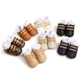thumbnail image 3 of Baby Shoes Toddler First Walkers Shoes TPR-Sole for Baby Boys Girls Unisex Anti-Skid Shoes Lace-up Shoes for Babies, 3 of 8