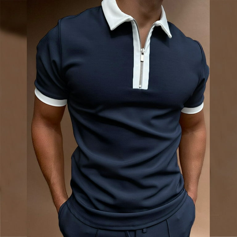 Polo shirts 2025 zip up