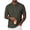 Army Green, variant on Mens Waffle Henley T-Shirts Casual Short Sleeve Button Solid Color Basic Tees Work Shirts 2026 Summer Clothes