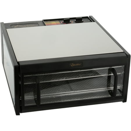 Electronic Auto Shut Off Timers - Excalibur D500CDSHD 5-Tray Electric Food Dehydrator with Clear Door for Viewing Progress Features 26-Hour Timer Temperature Settings and Automatic Shut Off
